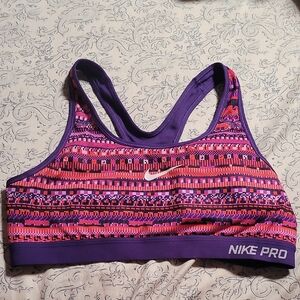 Nike Pro Purple and Pink Sports Bra